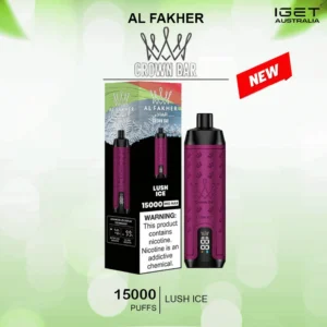 alfakher crown bar lush ice 160000 puffs 1.webp