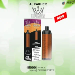 alfakher crown bar sweet passsionfruit 15000 puffs.webp
