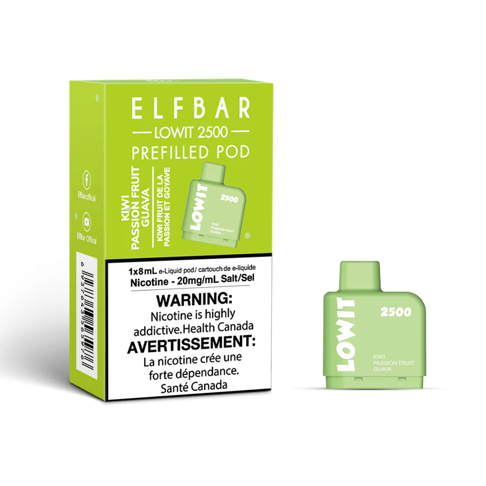 elfbar lowit 2500 kiwi passion fruit guava stlth vape pod shopelfbar.png
