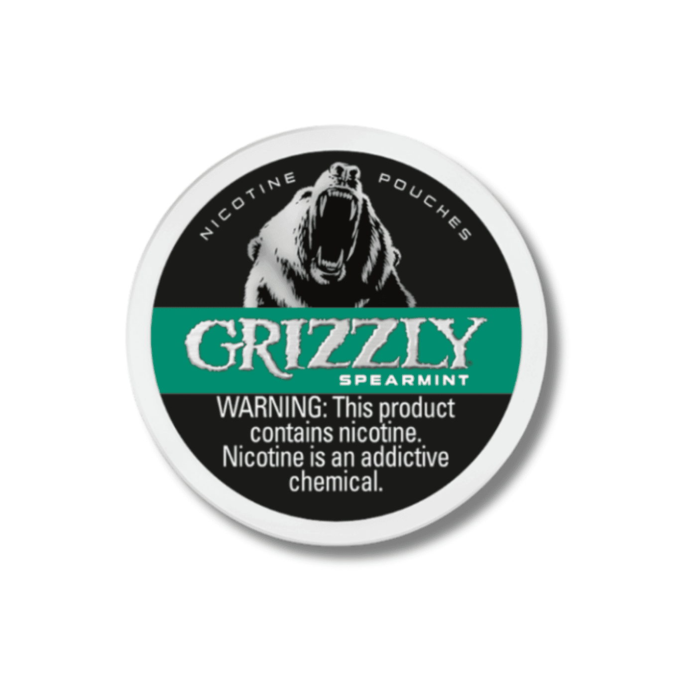Grizzly Spearmint Nicotine Pouches 7mg