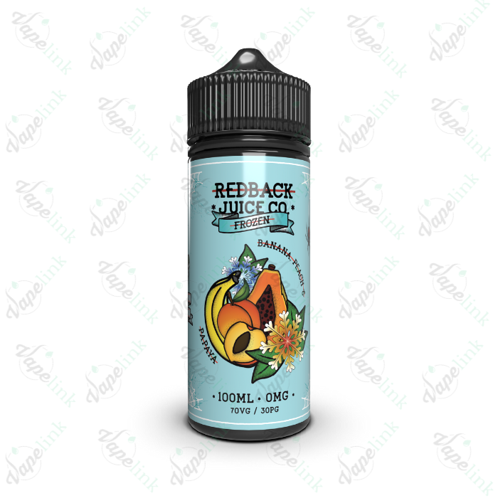 redbackjuiceco. frozen banana peach papaya100mlvapelink.com .auclean.png