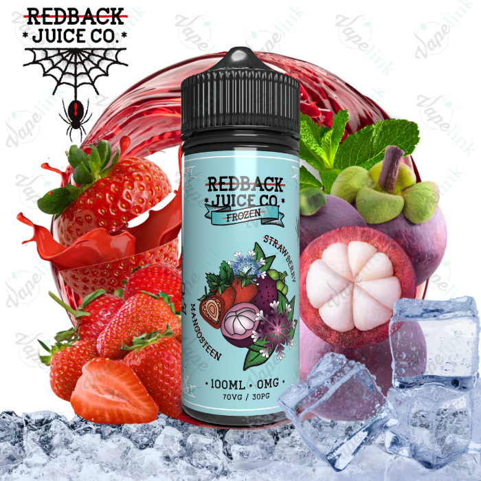 redbackjuiceco. frozen strawberry mangosteen100mlvapelink.com .au .png