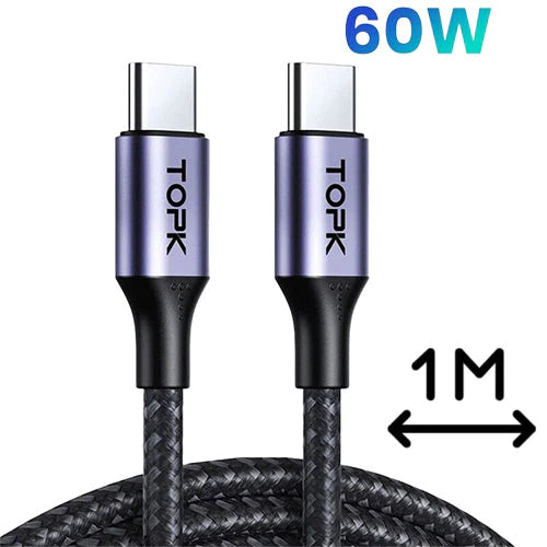 topk ac10 type c to type c 60w cable 1m 500x500 vapelink.com .au .jpg