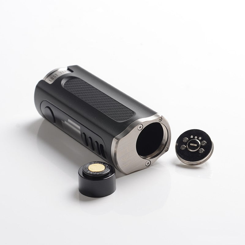 authentic lost vape grus 100w tc vw vape box mod black carbon fiber 5100w 200600 f 100300 c 1 x 18650 20700 21700 1.jpg