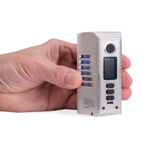 dovpo odin dna 250w silver vaporizer on hand.jpg
