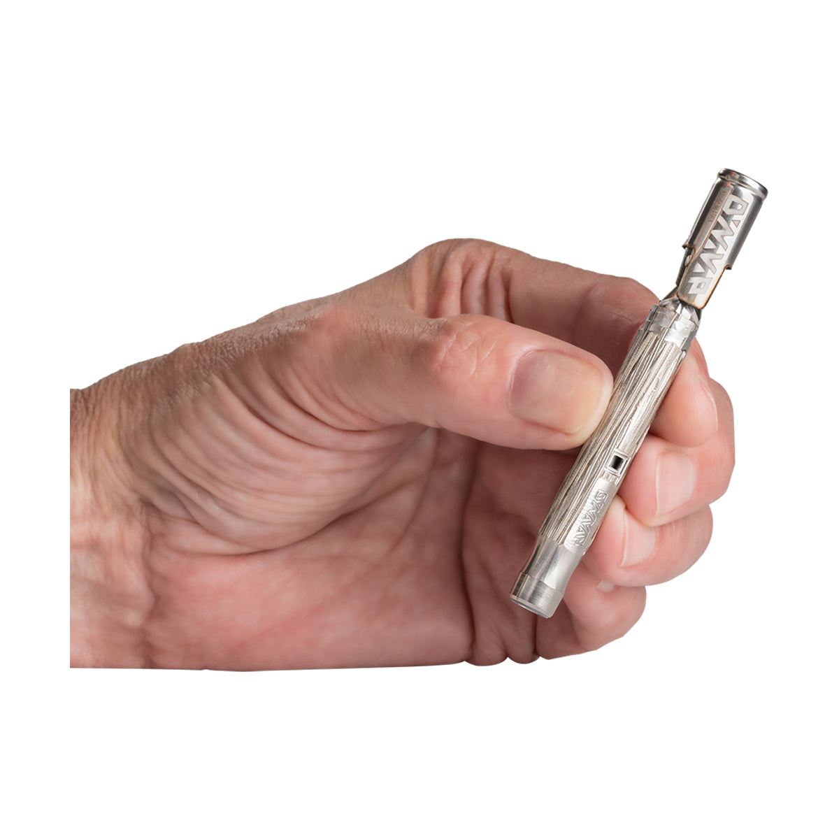 dynavap m plus silver in hand view.jpg