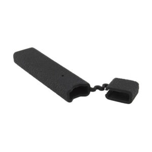 leather textured protective silicone sleeve case for juul pods black.jpg