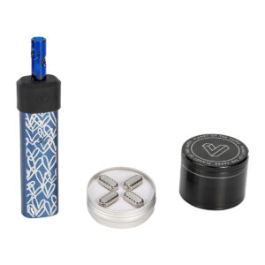 pax dosing capsules with dimpled glass stemand grinder.jpg