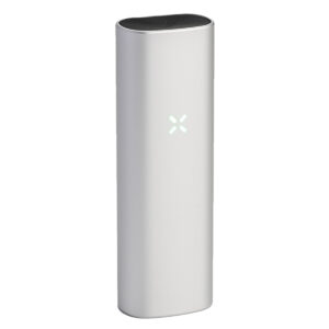 pax mini silver vaporizer with led lights tilted view.jpg