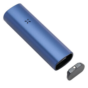 pax plus vaporizer periwinkle open lid land view.jpg