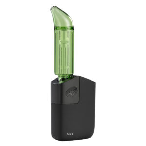 planet of the vapes one black with curved mini bubbler green.jpg