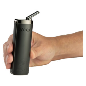 potv xmax starry v4 vaporizer black in hand view.jpg