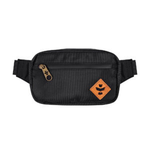 revelry the companion smell proof crossbody bag black front view.jpg
