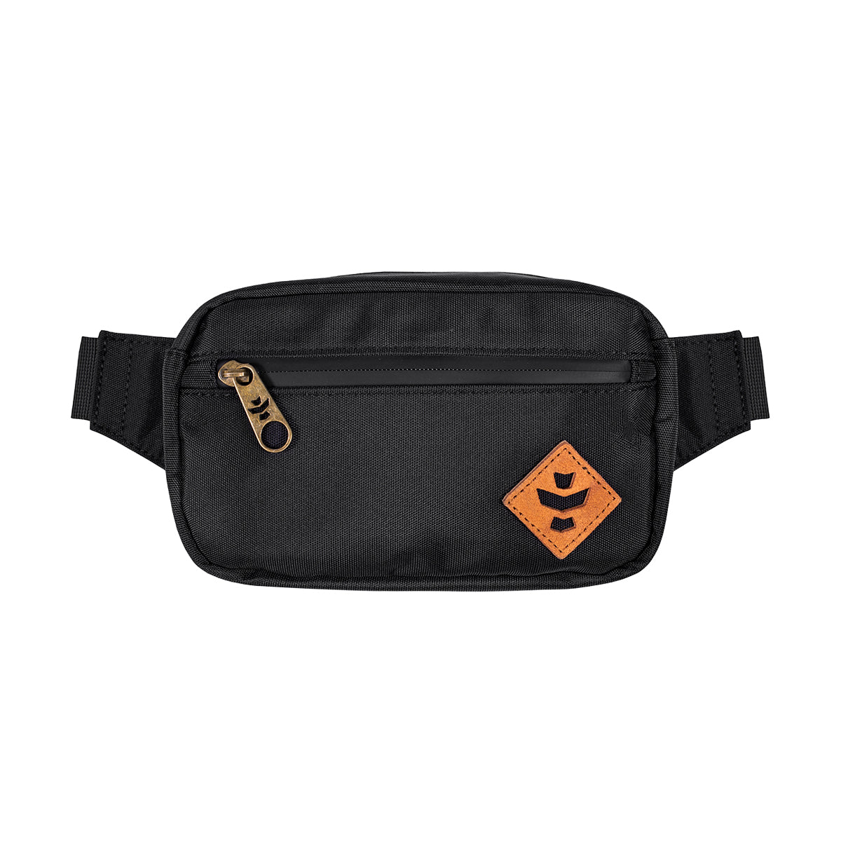 revelry the companion smell proof crossbody bag black front view.jpg