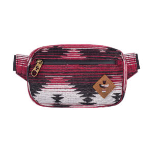 revelry the companion smell proof crossbody bag maroon pattern front view 1.jpg