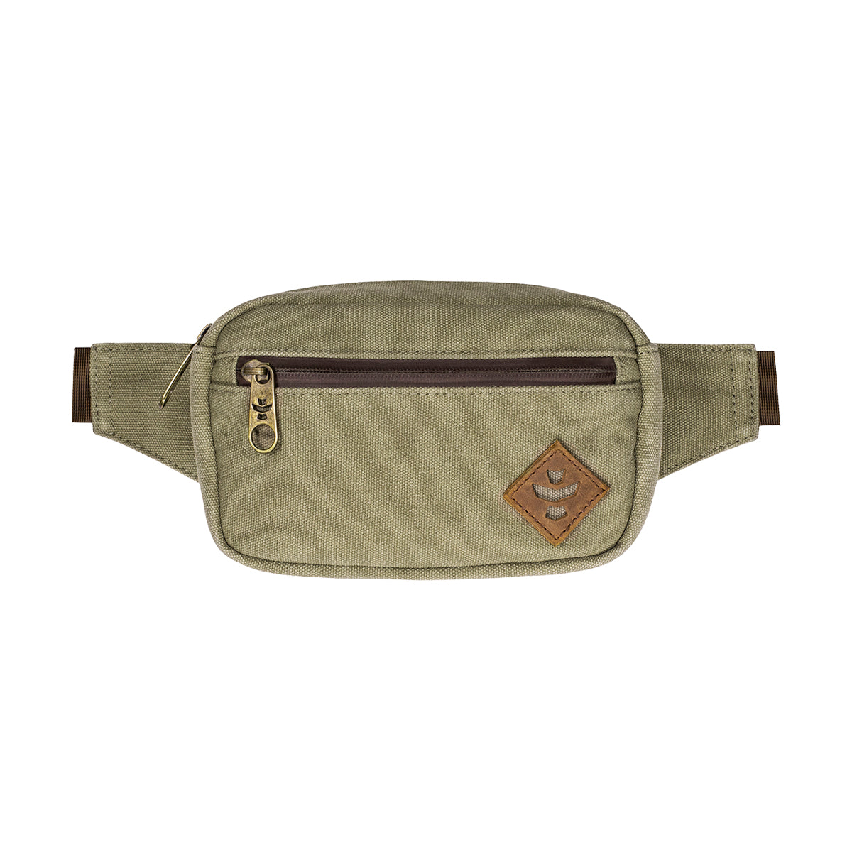 revelry the companion smell proof crossbody bag sage front view.jpg