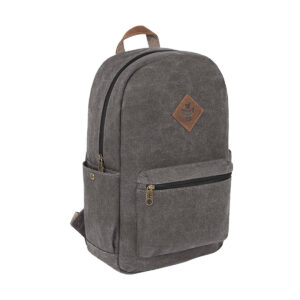 revelry the escort smell proof backpack ash front view.jpg