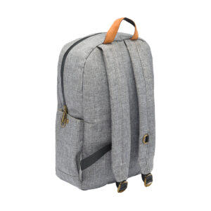 revelry the escort smell proof backpack crosshatch grey back view.jpg