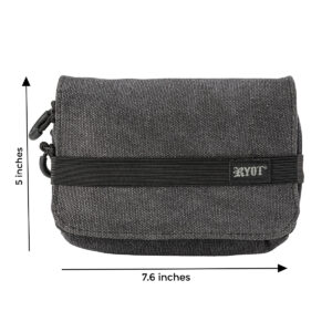 ryot piper carbon series travel case black front view measure.jpg