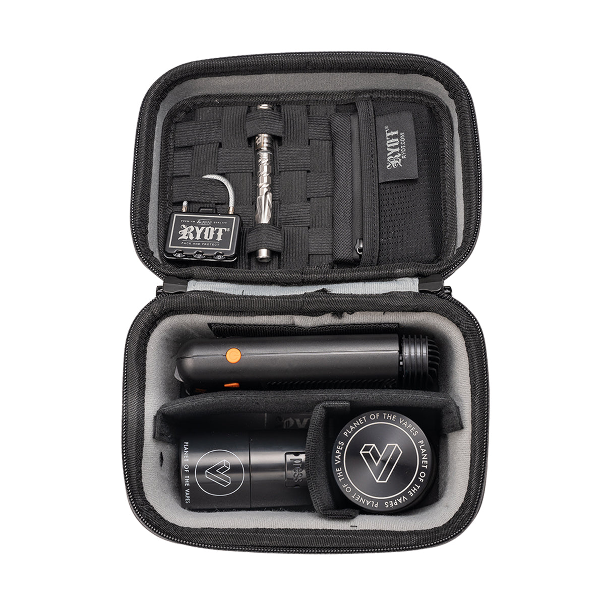 ryot safe case small carbon series travel case with ryot lock black open close view.jpg