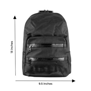 skunk mini backpack black front view measure.jpg