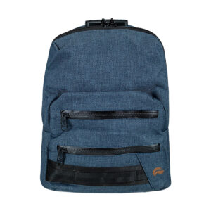 skunk mini backpack denim navy front view.jpg