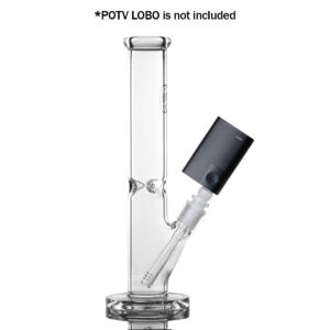 straight tube bubbler clear with lobo black attachment.jpg