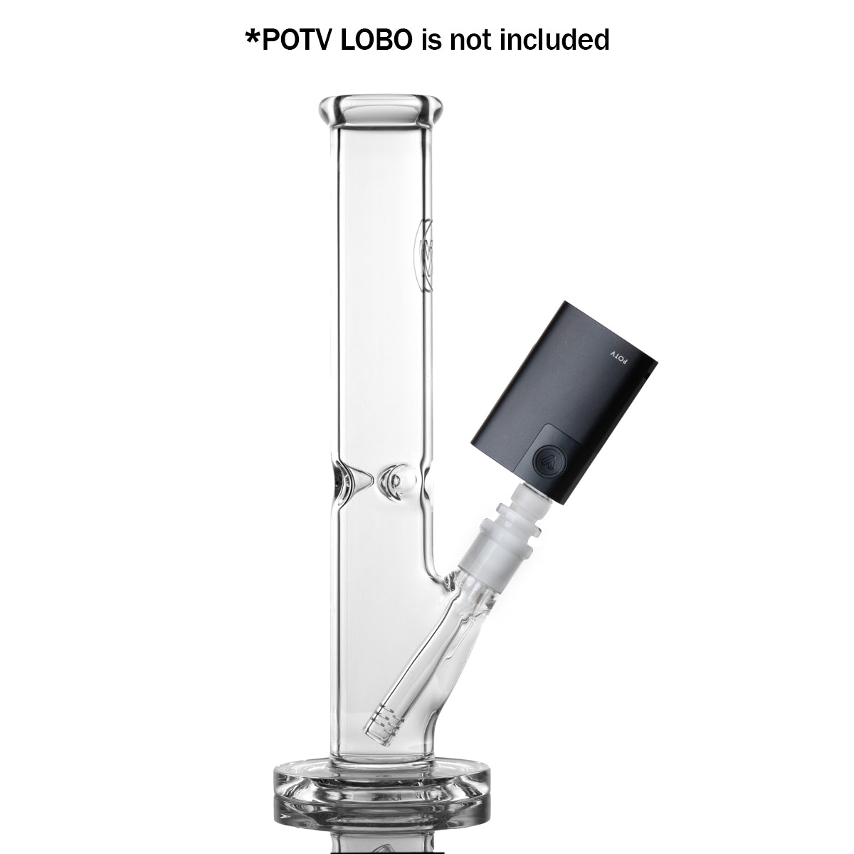 straight tube bubbler clear with lobo black attachment.jpg