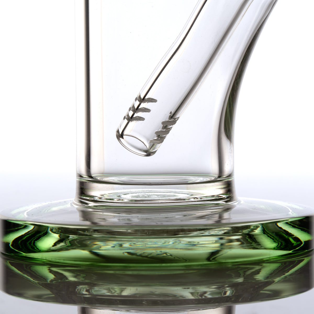 straight tube bubbler green with female downstem attachment.jpg