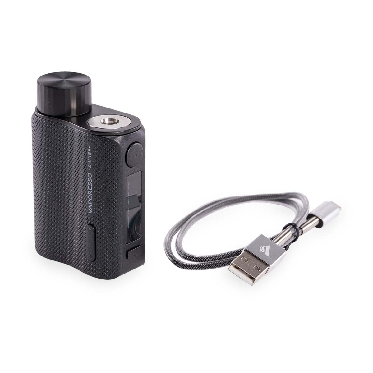 vaporesso swag 2 black vape with charger.jpg