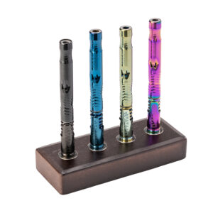 wooden stand long shaped with dynavap m vaporizer.jpg