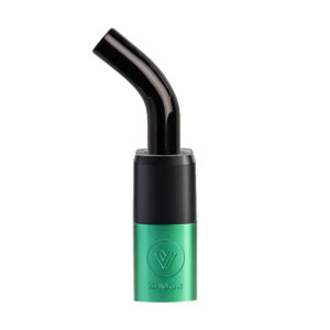 xmax v3 pro potv vaporizer green with black bent glass mouthpiece 3.jpg