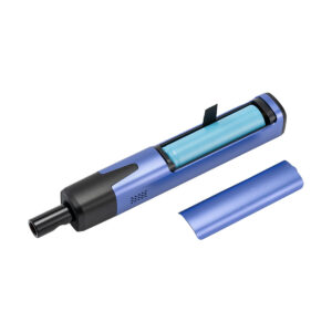 xmax v3 pro potv vaporizer purple with battery lid open view.jpg