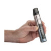 XMAX V3 Pro Vaporizer xmax v3 pro vaporizer silver in hand view.jpg